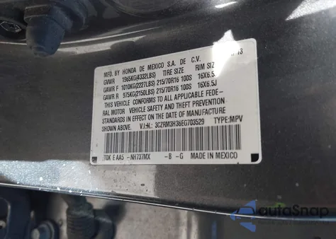 2014 Honda Cr-V Lx z USA, uszkodzony, nr VIN 3CZRM3H36EG703529